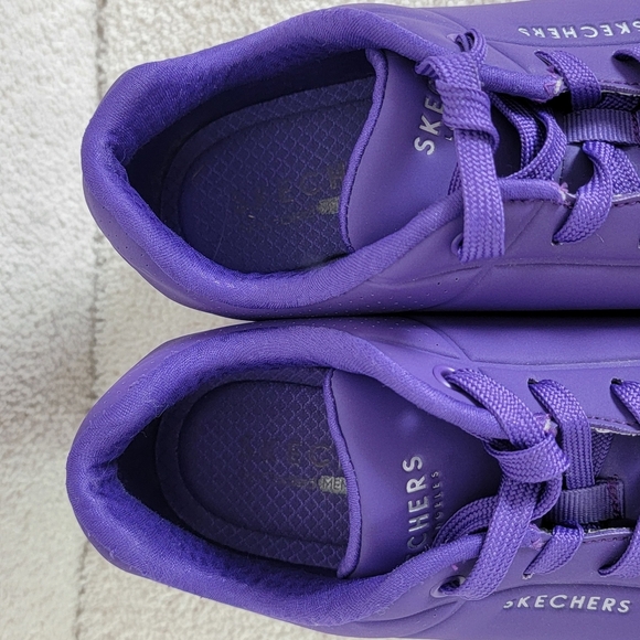 Skechers Uno Night Shades Purple Memory Foam Street Sneakers Sz 10 - Picture 7 of 12